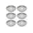 Elegant Dessert Plate Set (6 Pieces), 100% Porcelain, 7.9 x 7.9 x 0.8 inches | Dishwasher Safe, Perfect for Cakes, Pastries & Appetizers | Stylish and Durable Tableware for Entertaining & Everyday Use