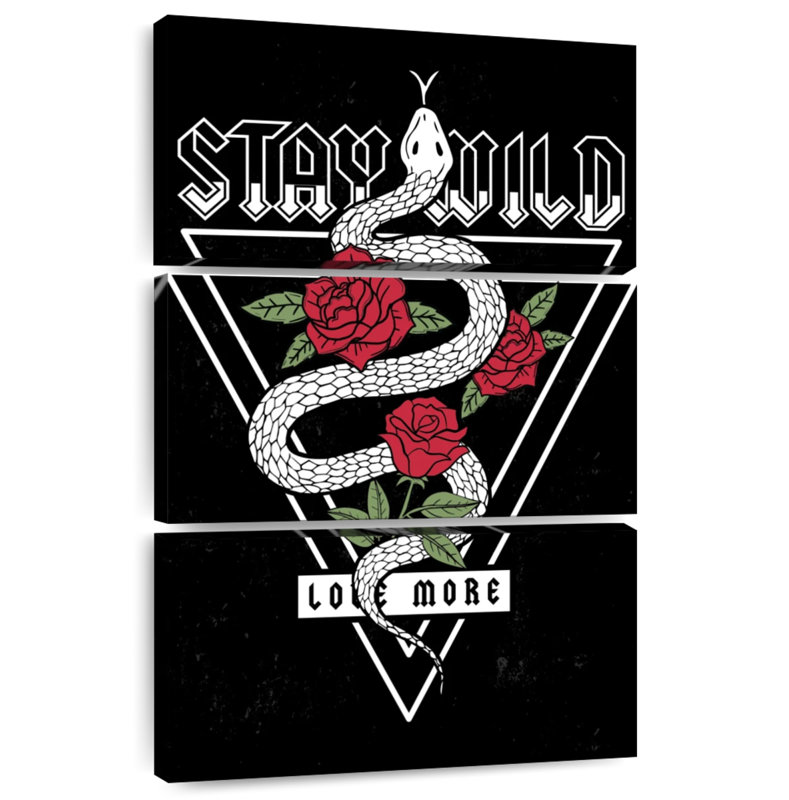 Tergel Stay Wild Poster Quote, 65" H x 42" W