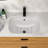 22" X 15" X 8.3" Ceramic Undermount Bathroom Sink With Overflow