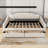 Montray Full Upholstered Daybed with Two Drawers