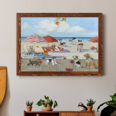 " Beach Bark Park II " Watercolor Painting