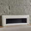 Beige Manufactured Wood TV Cabinet Fireplace-117801948
