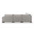 Fawcette 112" Wide Genuine Leather Symmetrical Modular Corner Sectional with Ottoman-91487938