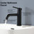 Topcraft Modern Single Handle Bathroom Sink Faucet Matte Black-51285804