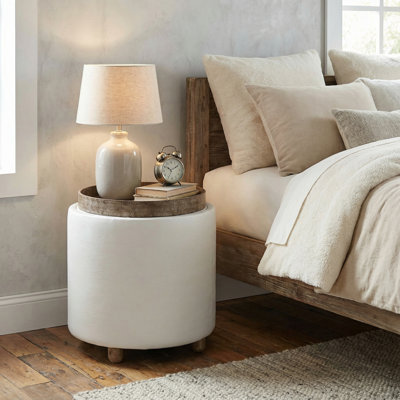 Kinkade Faux Leather Ottoman