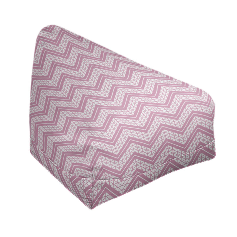 Bean Bag Cover, 27" H x 30" W x 25" D, Poly-fill Insert, Pink