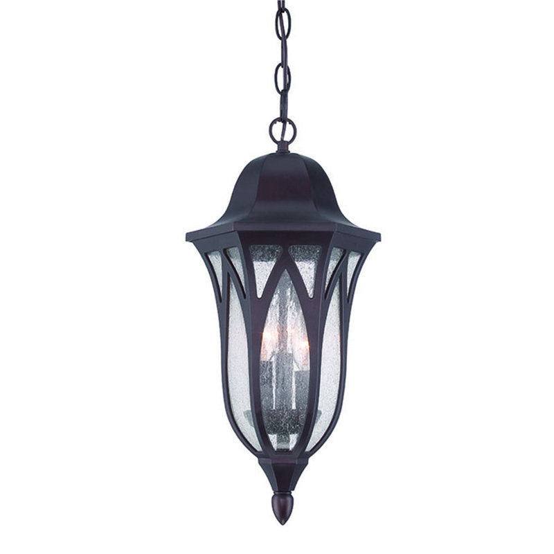 Besaw 3 - Light Outdoor Hanging Lantern, Architectural Bronze