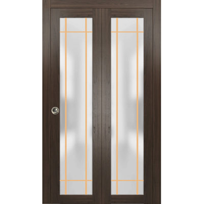 Porte pliante à panneaux en bois
