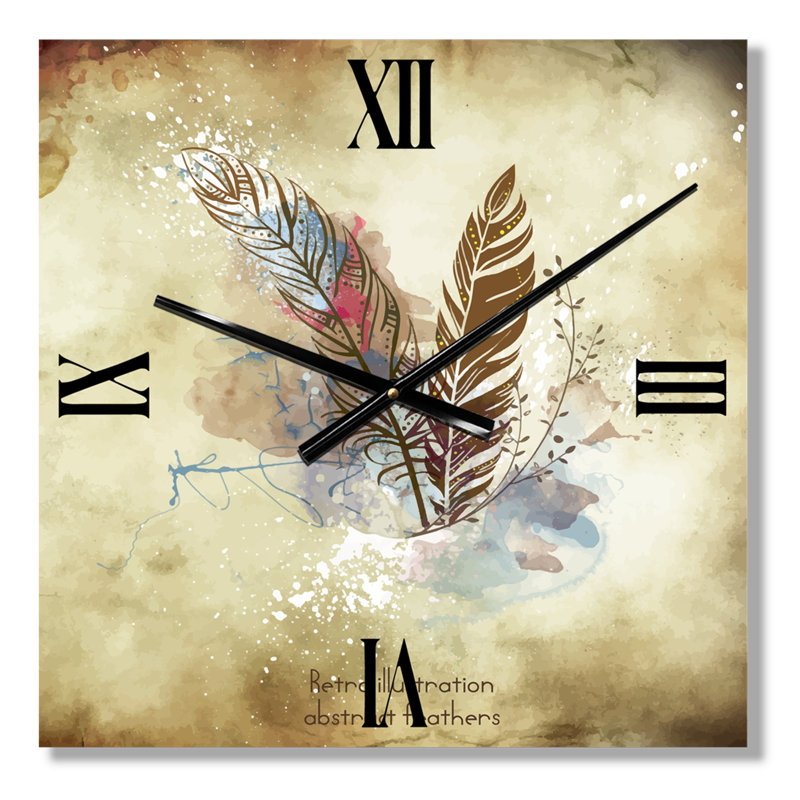 Horloge murale fleurs, Très grand