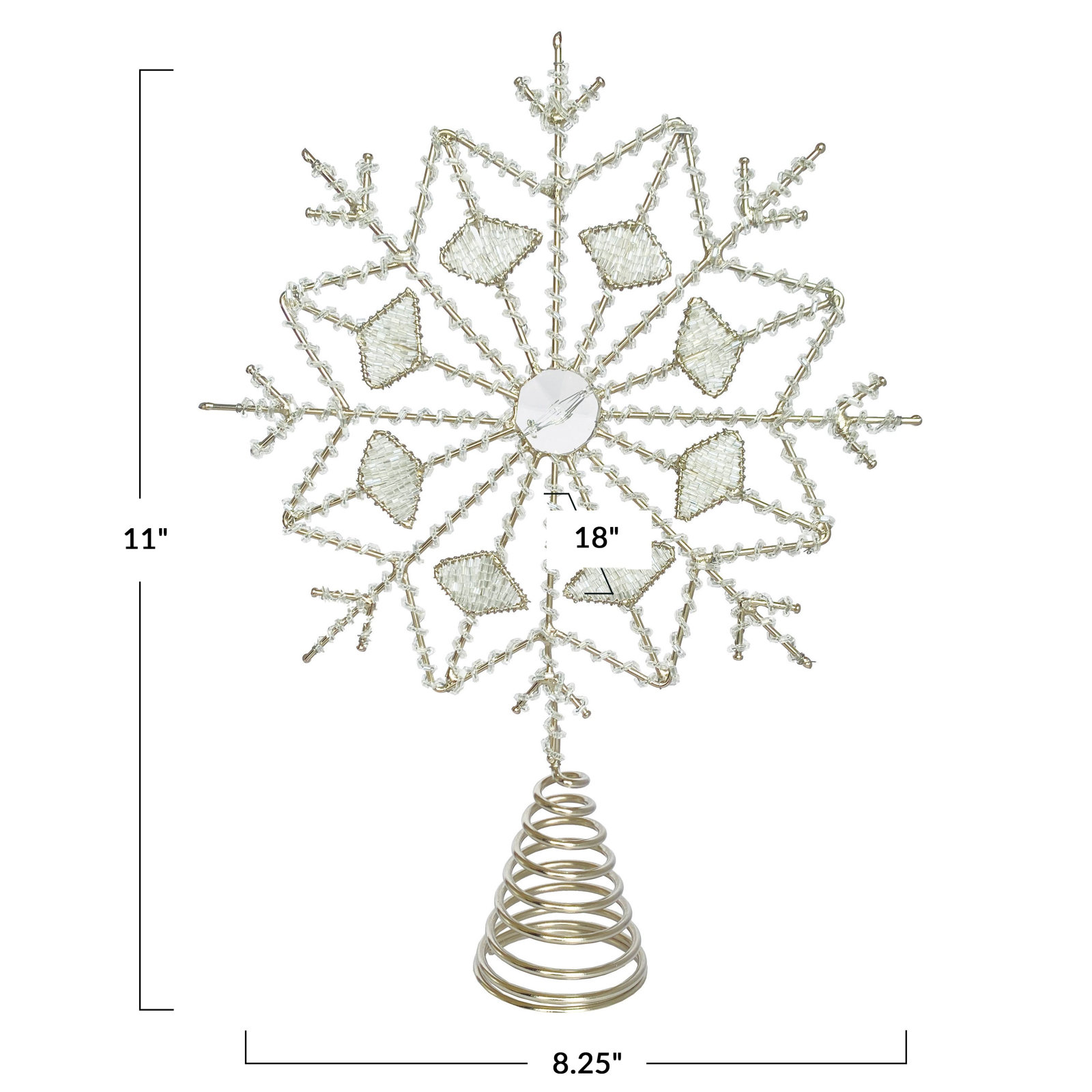 Everly Quinn 11" Glass Tree Topper