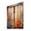 «Window of Floral Blooms III», reproduction d'art mural en bois-978376785