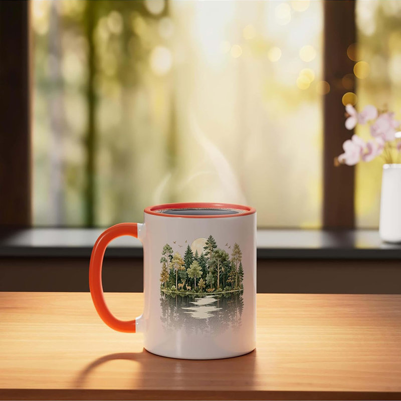 Ceramic Coffee Mug, Orange