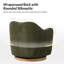 Fauteuil d'appoint pivotant moderne Bouk 31 po Volk-130896770