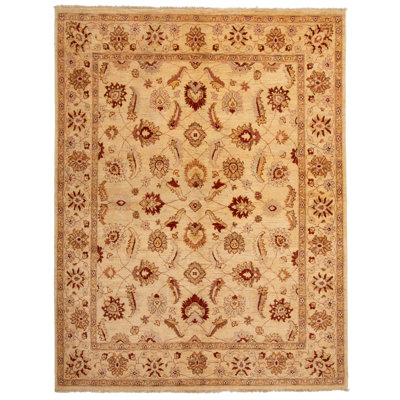 Chobi Finest Beige Rug 6'4" x 8'4"