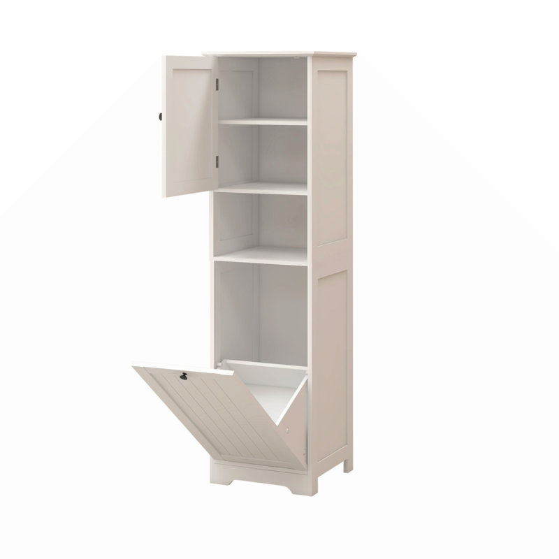 Armoire de trieur de linge inclinable à un compartiment et une porte
