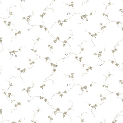 Rouleau de papier peint floral 32,7 pi x 20,5 po Doral