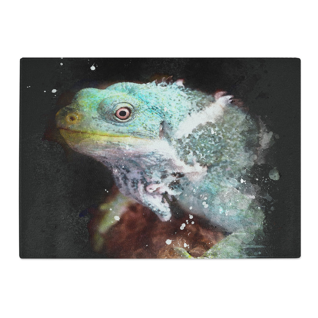 Tempered Glass Fiji Iguana Chopping Board