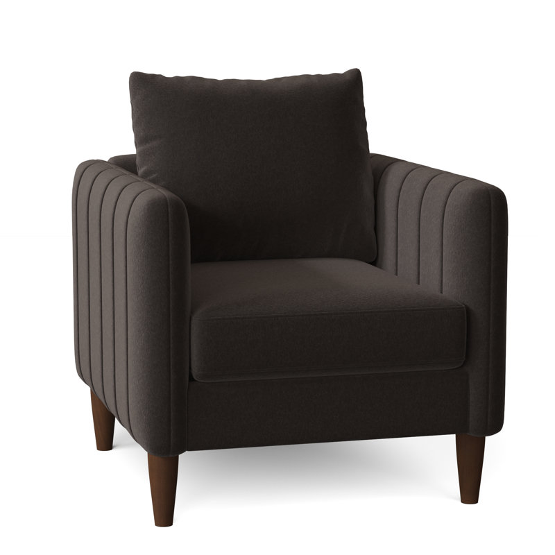 Kaveen Upholstered Armchair, Gray, Palance Steel