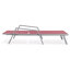Chaise longue d'extérieur en métal avec table-88151116