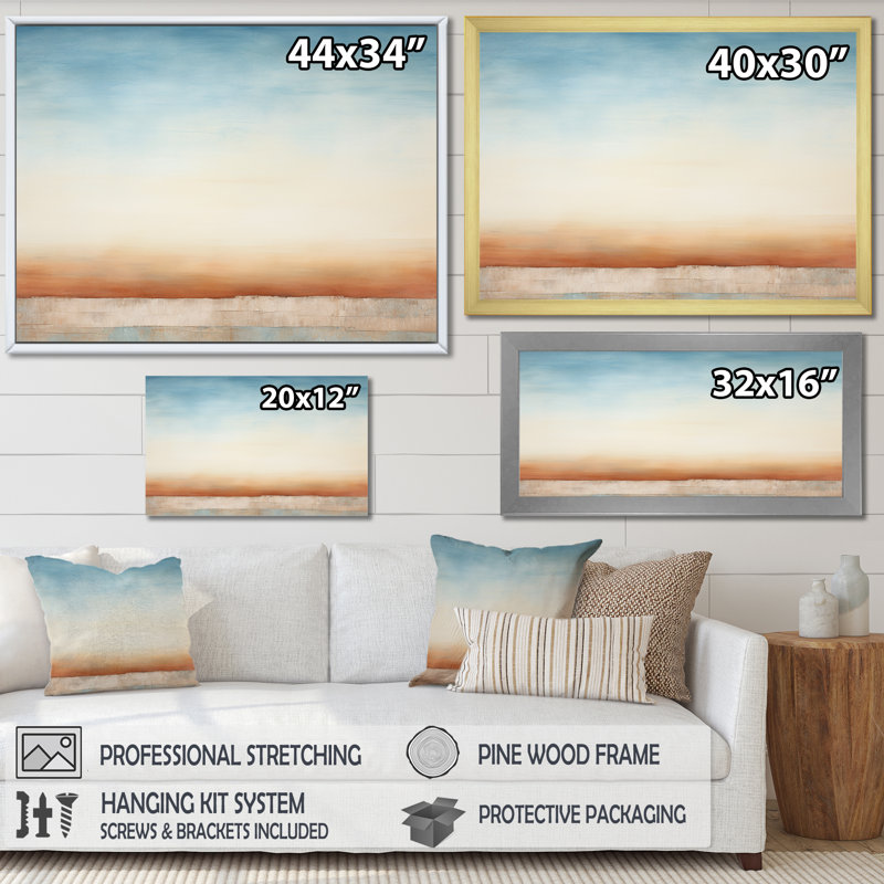 Elemental Eternity Minimalisme I - Minimalisme, art mural, salon, H 24 po x l 32 po x P 1 po, Cadre simple argenté