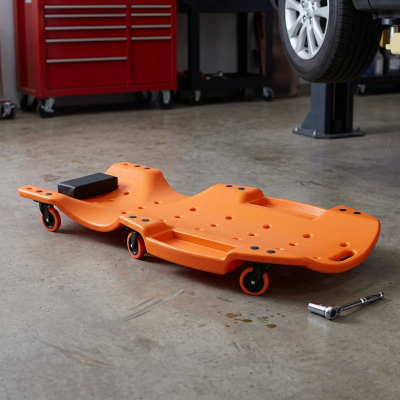 Lepeser de garage Lifesky pour les réparations sous le véhicule: support complet pour le corps de 48 pouces et capacité de 440 lb