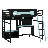 Wood Loft Bed With Desk-1401932523