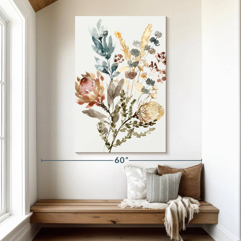 Bouquet de fleurs sauvages Harnek, H 51 po x l 34 po