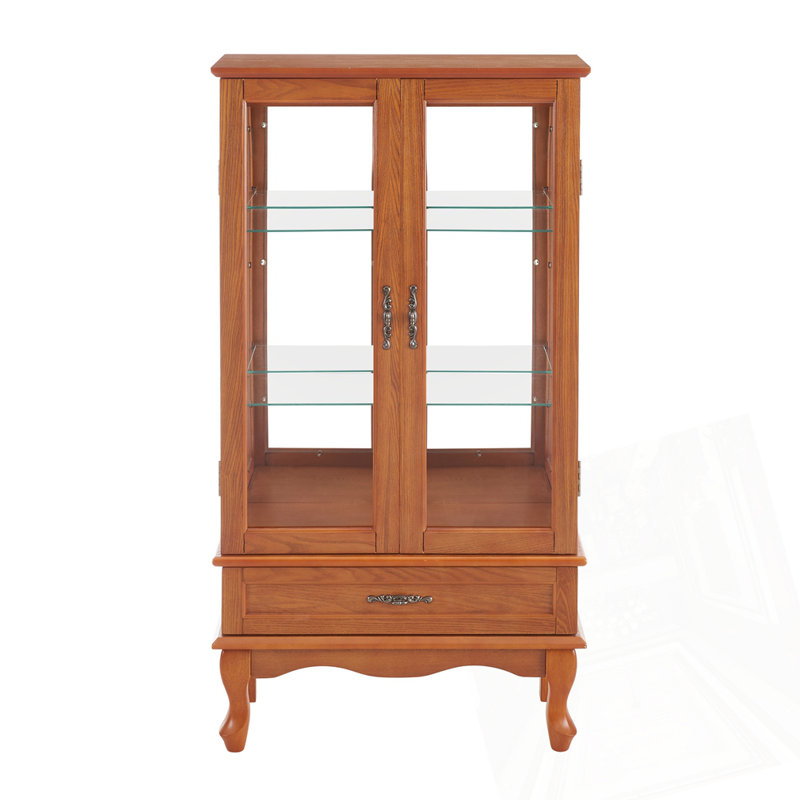 4 Tier Glass Display Cabinet