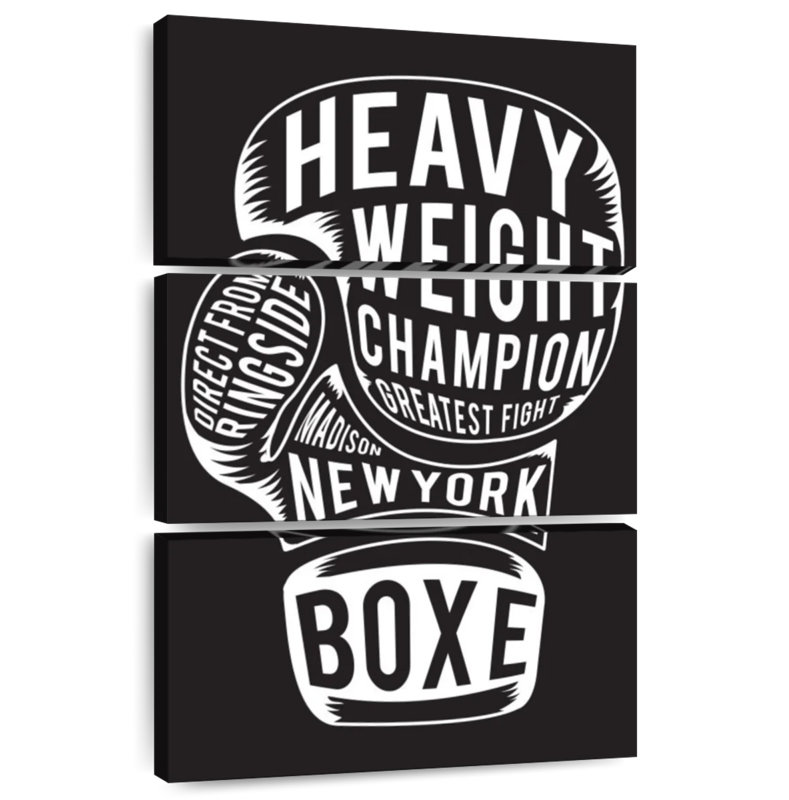 Sireci Boxing Quote, 65" H x 42" W