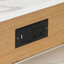 Îlot de cuisine 59,5 po avec table de salle à manger extensible, table de rangement de cuisine avec rangement double-face, îlot de cuisine avec 2 tiroirs, prise de courant, tablettes latérales ouvertes, pour la cuisine, la salle à manger, naturel-598304646