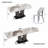 9 - Piece 62.99" To 94.4" Extendable Dining Set