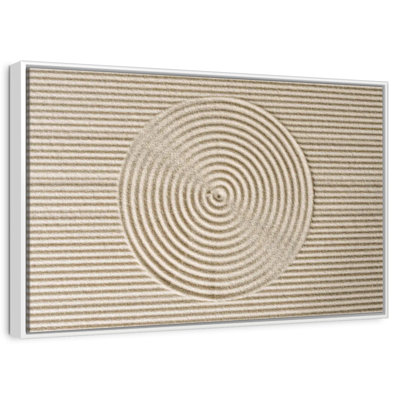 Cercles zen dans le sable