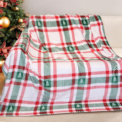 GOGREEN Cozy Blanket Printed Blanket Twin Christmas Collection Blanket - 300 GSM Fleece Blanket Twin Size Blanket For Home Decoration, Ultra Soft Blanket Microfiber Twin Blanket (Twin - 60" X 80")