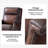 Heeg Transitional 46.5"H Genuine Leather Wingback Design 360° Swivel Tilting Lock Office Chair with Nailhead Trim-759639879