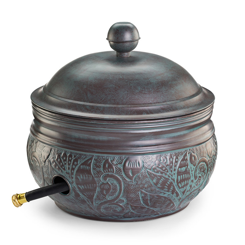 Pot de cyprès avec couvercle