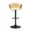 Tabouret de bar réglable en bois noir-48661557