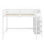 Lit mezzanine double avec garde-robe-76441294