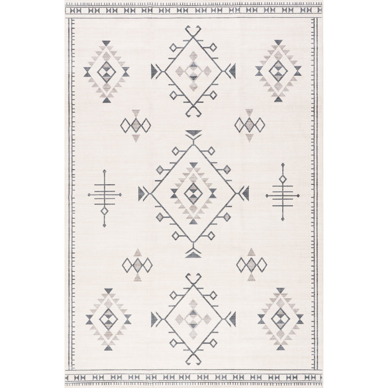 Tapis lavable à la machine Sofia Diamond, Rectangle 9 pi x 12 pi