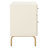 Elegant Linaris 18'' W Nightstand – Mid-Century Modern Rustic 2-Drawer Wood Table with Gold Handles-131286636