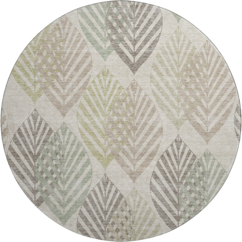 Premium Machine Washable Prisco Beige Rug, Runner 2'3" x 7'6"