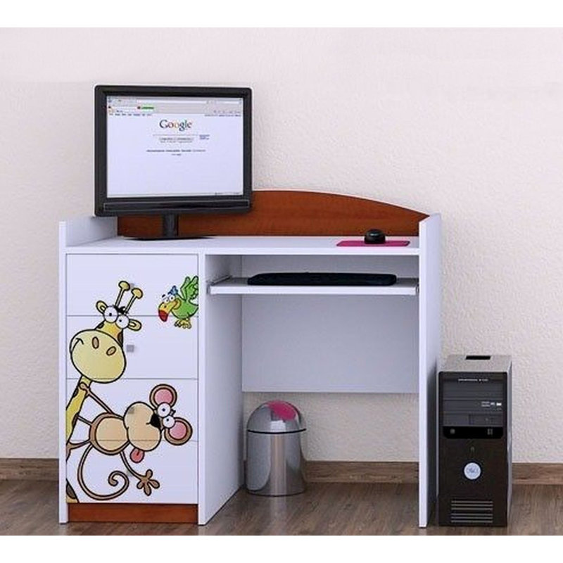 Bunny 100cm Computer Desk, Brown