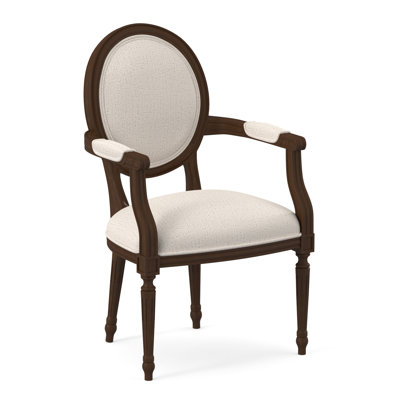 Chaise avec accoudoirs en tissu Dauphin