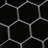 Shades Black 3" x 3" Hexagon Porcelain Mosaic Tile