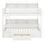 Kids Twin Bunk Bed with Drawers-1233461866