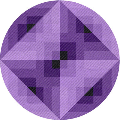 Tapis mauve à motifs/bleu marine Holte