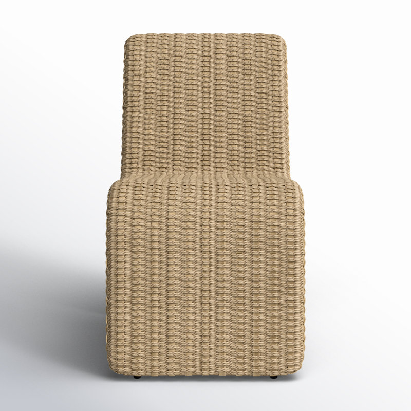 Edith Outdoor Dining Side Chair, Natural
