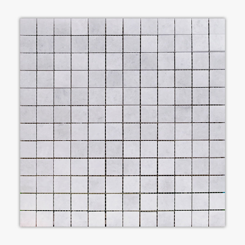 Biarritz 12 in. x 12 in. Grid Marble Tile