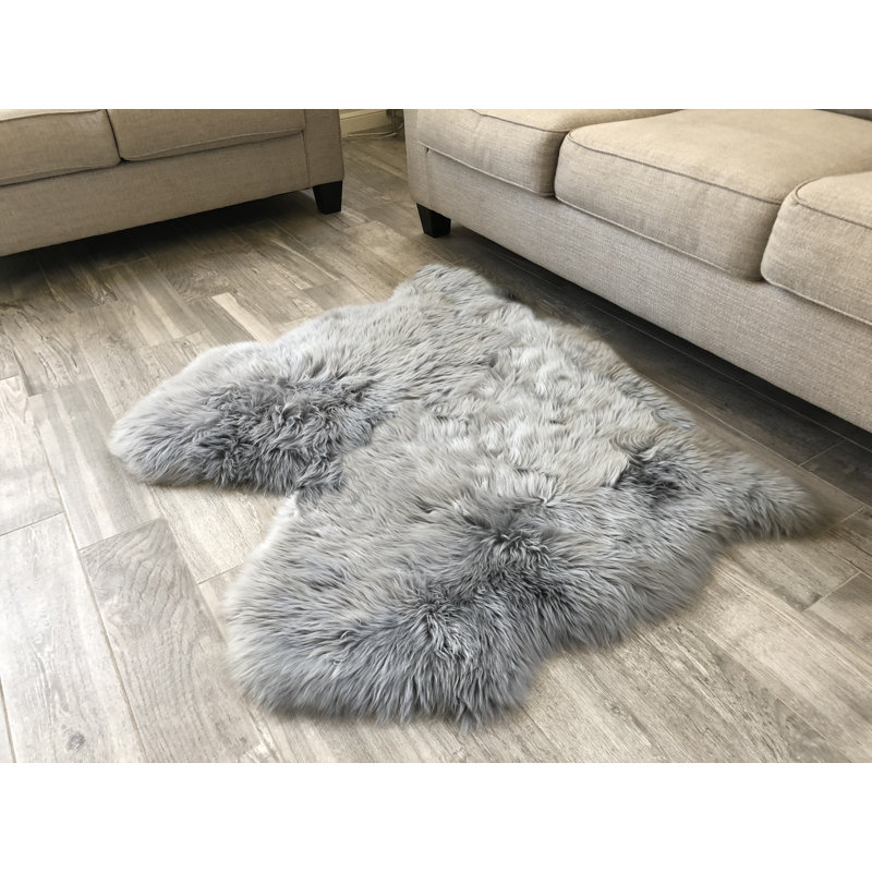 Tapis gris clair Whipkey Luxurious, Nouveauté 3 pi x 4 pi