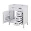 Meuble-lavabo de 30 po sans lavabo supérieur, base d'armoire seulement, armoire de salle de bain à 3 tiroirs, une porte avec tablette-1740746626