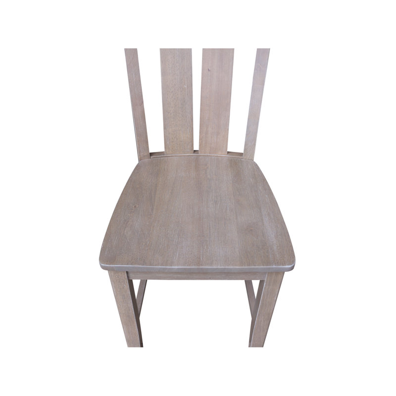 Tabouret de bar à hauteur de comptoir Hermelinda, Taupe-gris délavé